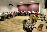 جانب من اختبار دورة اساسيات التحول الرقمي G268 منح بوحدة التدريب